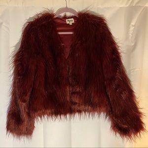 Faux fur jacket